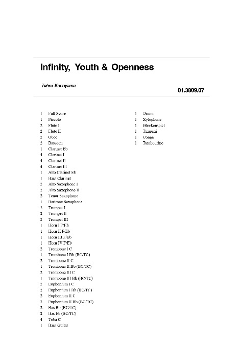 Infinity, Youth and Openness (&) - hier klicken