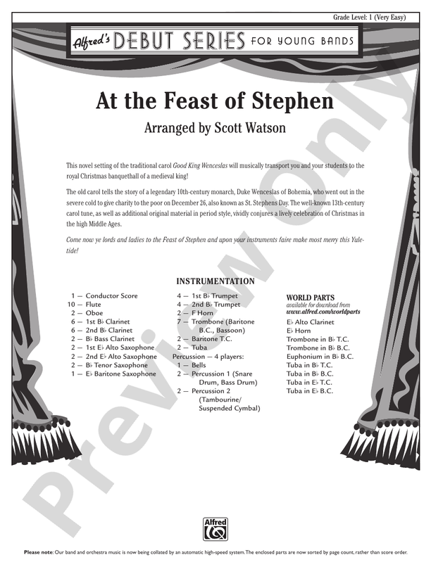 At the Feast of Stephen - hier klicken