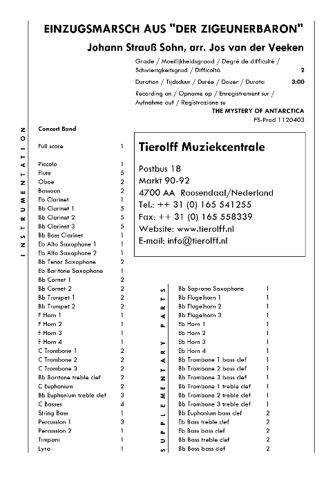 Einzugsmarsch aus 'Der Zigeunerbaron' - hier klicken