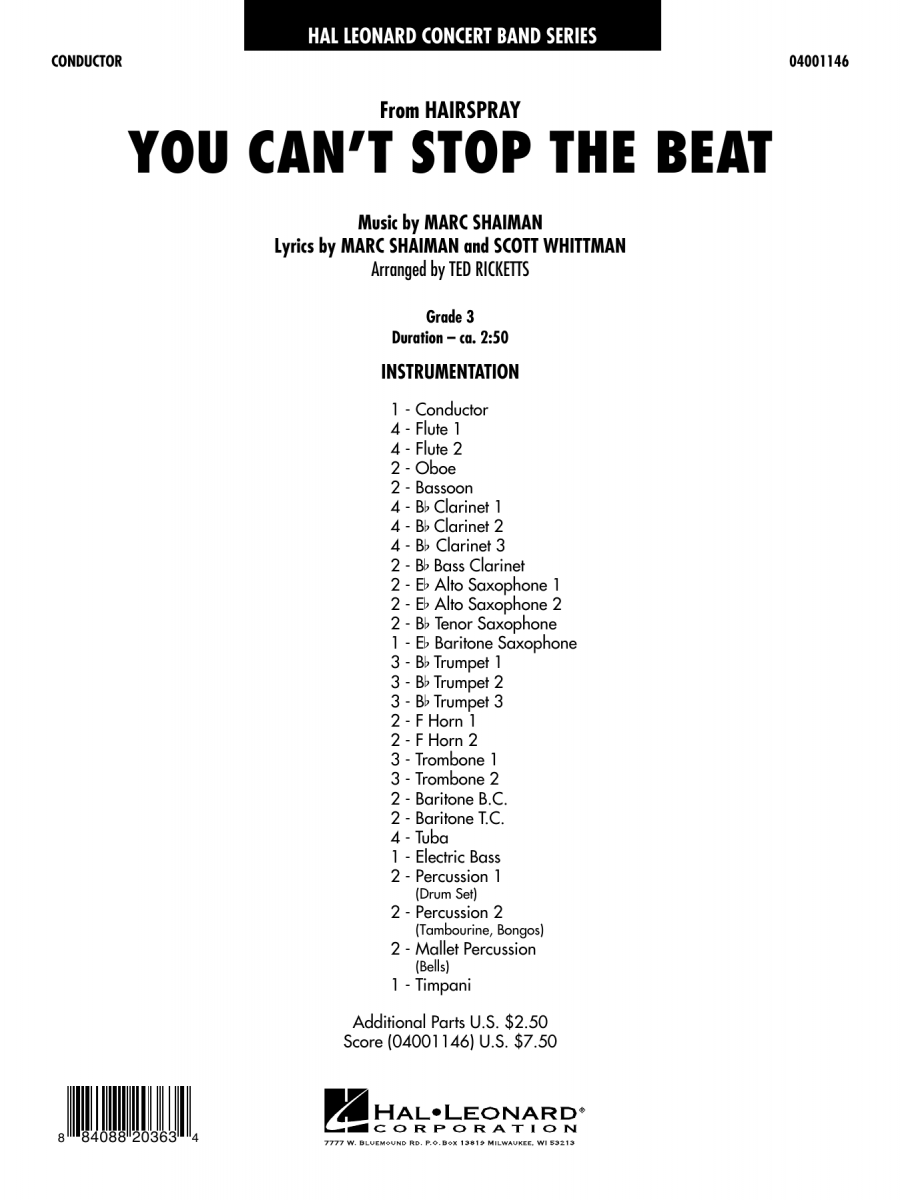 You Can't Stop the Beat (from 'Hairspray') - hier klicken
