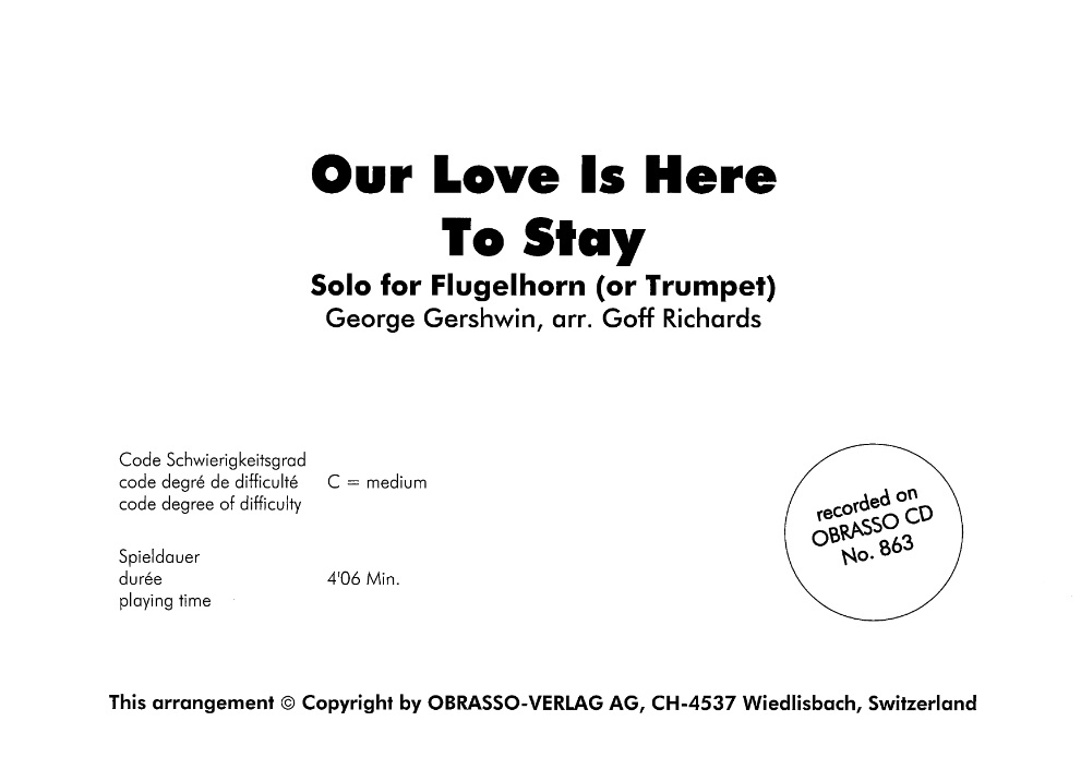 Our Love is Here to Stay - hier klicken