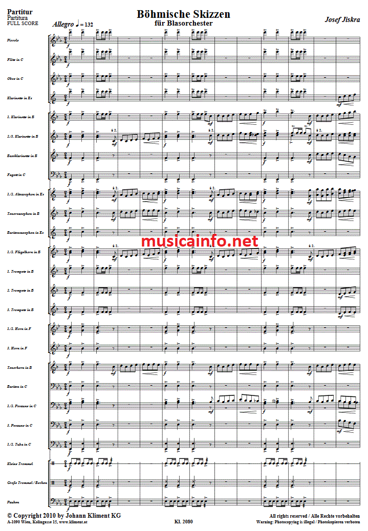 Böhmische Skizzen - Sample sheet music