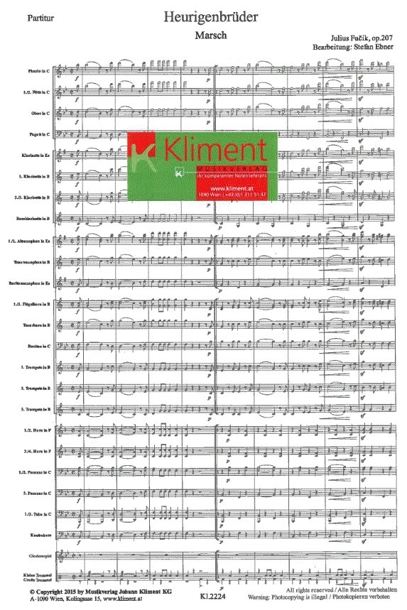 Heurigenbrüder - Sample sheet music