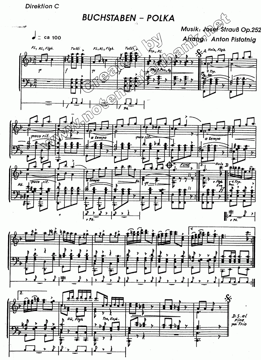 Buchstaben-Polka - Sample sheet music
