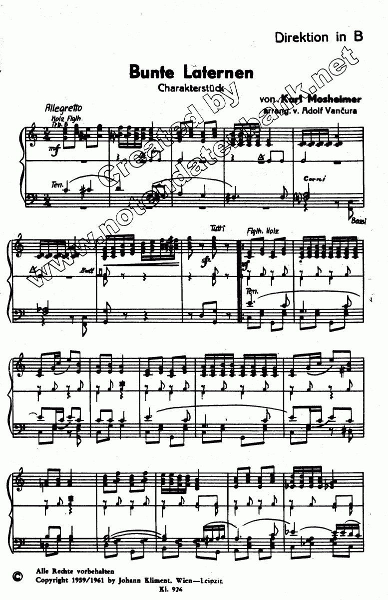 Bunte Laternen - Sample sheet music