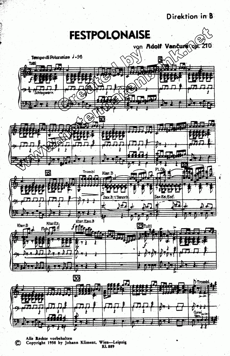 Festpolonaise - Sample sheet music