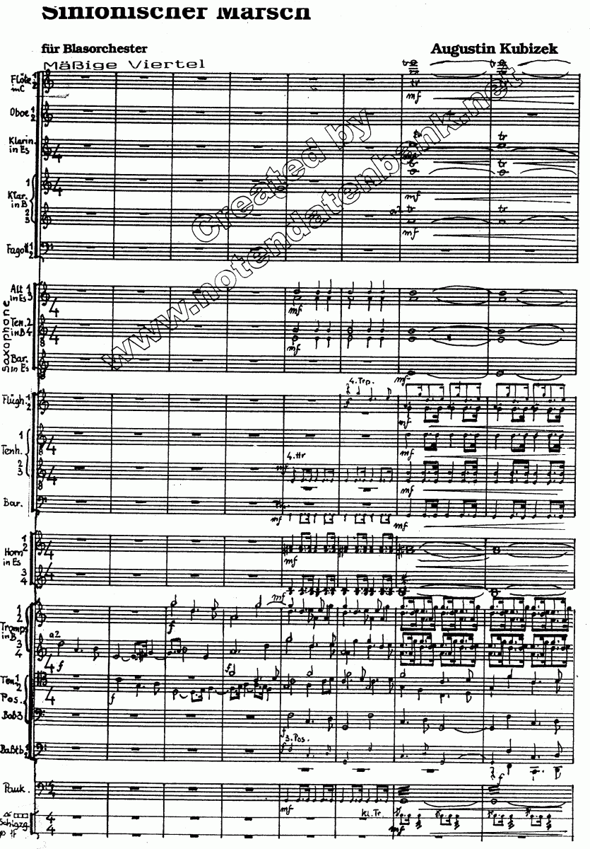 Sinfonischer Marsch - Sample sheet music