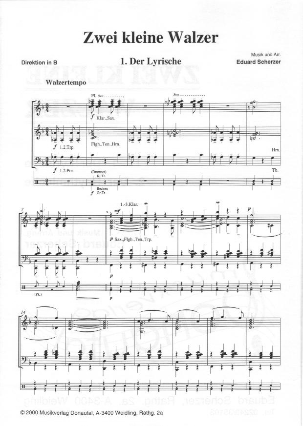 2 kleine Walzer - Sample sheet music